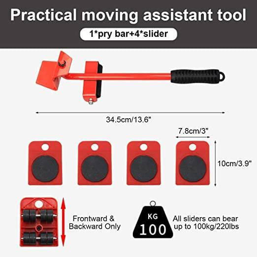 Furniture Lifter Mover Tool Set Heavy Duty Furniture Shifting