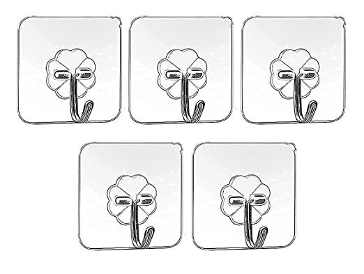Self Adhesive Wall Hooks Heavy Duty Sticky Hooks For Hanging 10kg Max Waterproof