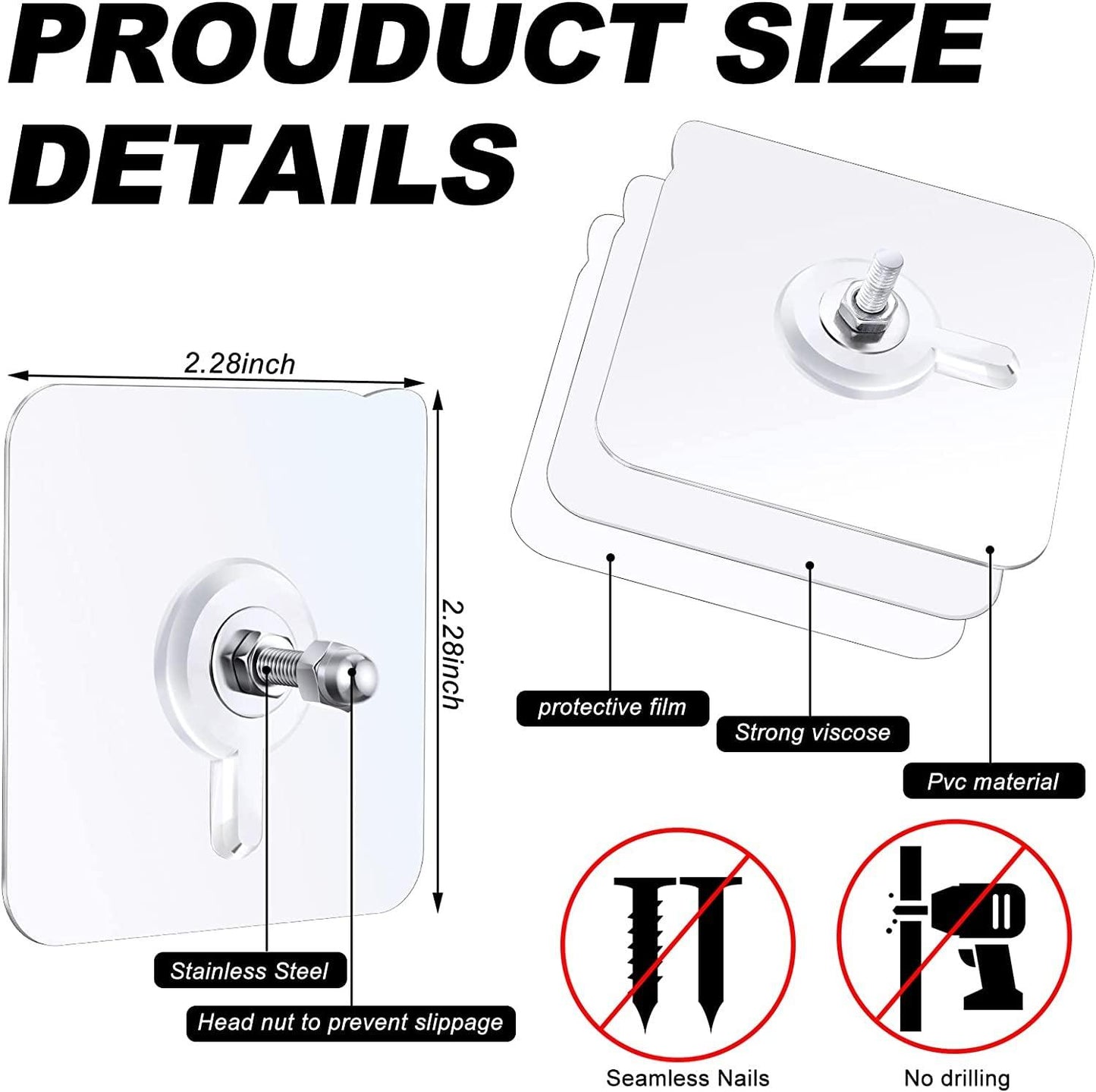 Adhesive Wall Hooks