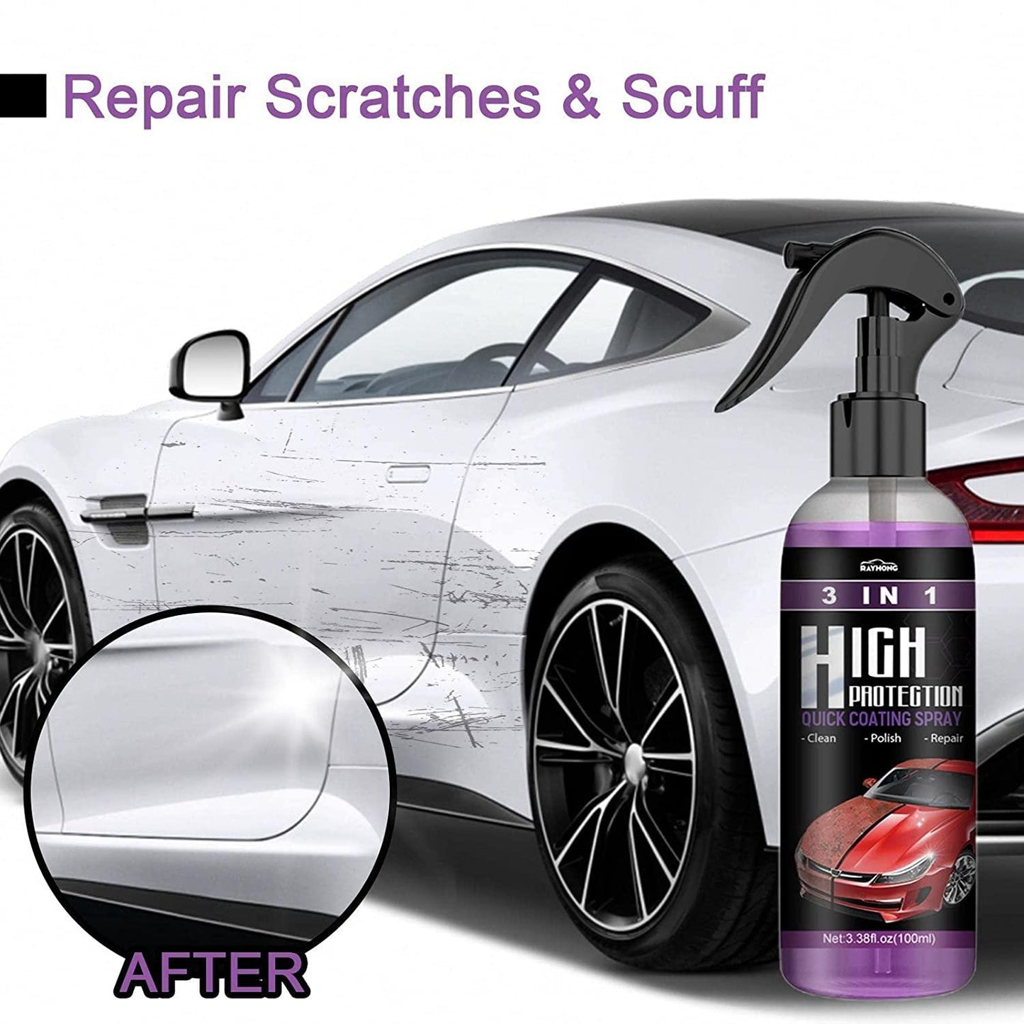 Car Scratch Repair Spray (Buy 1 Get 1 Free)